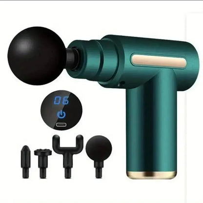 Mini Massagepistol – Tyst & bärbar | För nacke, rygg & axlar
