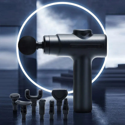 Massagepistol – 8 massagehuvuden | För djupvävnad & muskelavslappning