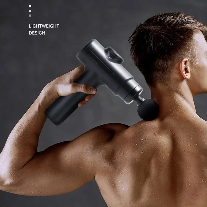 Massagepistol – 8 massagehuvuden | För djupvävnad & muskelavslappning